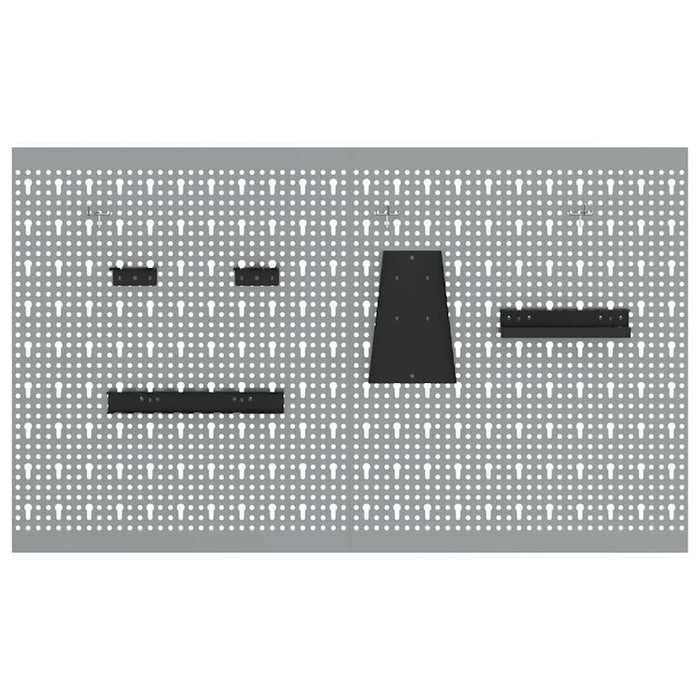 Panou de Perete pentru Unelte 2 buc. Gri 100 x 1 x 60 cm WALTI