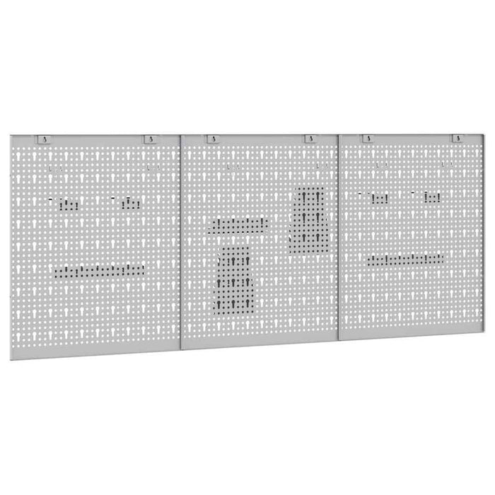 Panou de Perete pentru Unelte 3 buc. Gri 150 x 1 x 60 cm WALTI