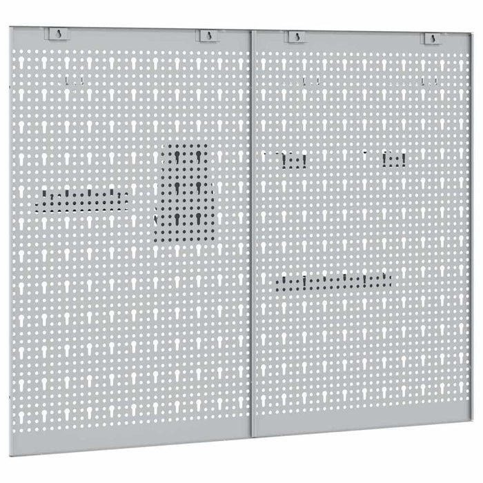 Panou de Perete pentru Unelte 2 pcs Gri 100 x 1 x 80 cm - WALTI WALTI