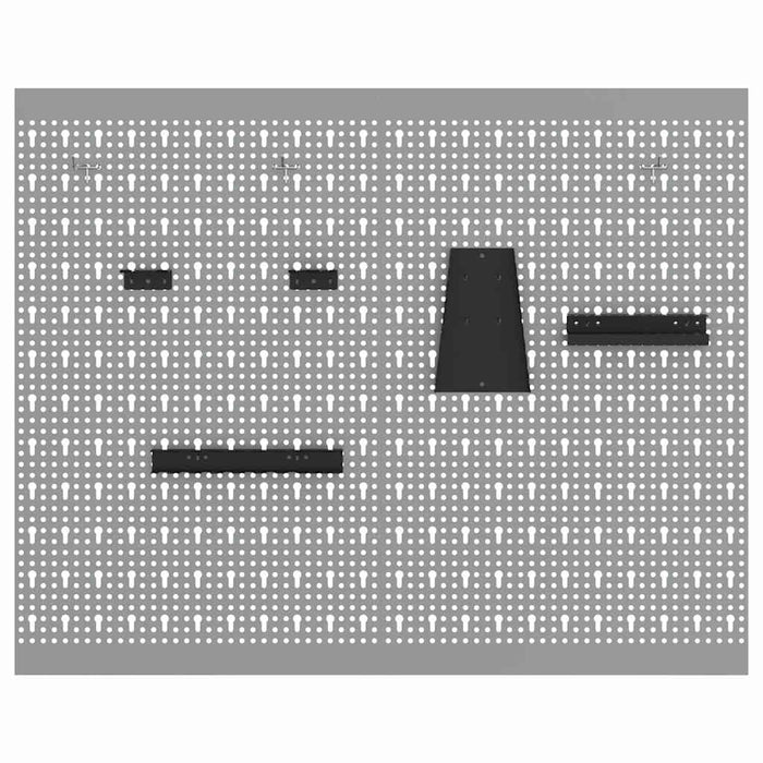 Panou de Perete pentru Unelte 2 pcs Gri 100 x 1 x 80 cm - WALTI WALTI