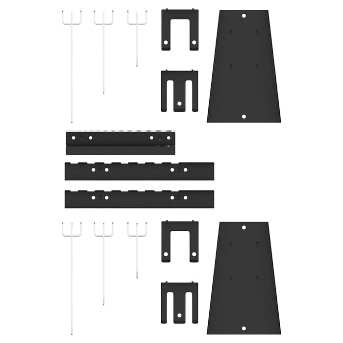 Panou de Perete pentru Unelte 3 buc. Gri 150 x 1 x 80 cm WALTI