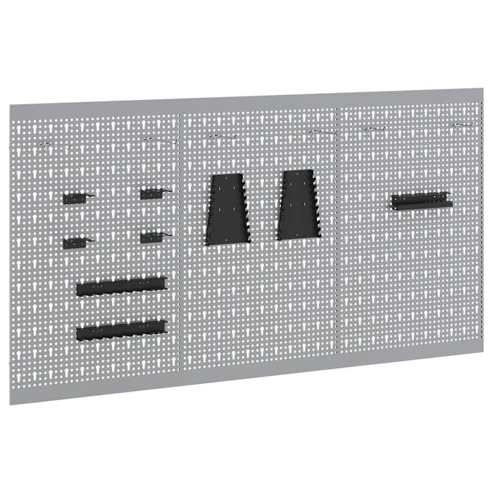Panou de Perete pentru Unelte 3 buc. Gri 150 x 1 x 80 cm WALTI