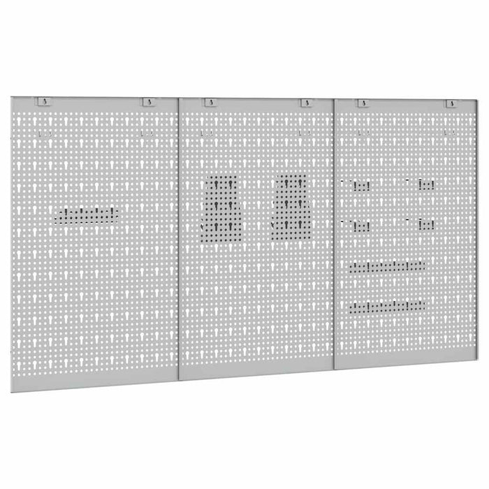 Panou de Perete pentru Unelte 3 buc. Gri 150 x 1 x 80 cm WALTI