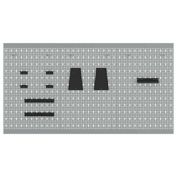 Panou de Perete pentru Unelte 3 buc. Gri 150 x 1 x 80 cm WALTI