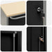 Banc de lucru cu raft cu roata Negru și Gri 75 x 45 x 85 cm - WALTI WALTI