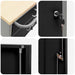 Banc de lucru cu sertar cu roata Negru și Gri 75 x 45 x 85 cm - WALTI WALTI