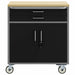 Banc de lucru cu sertar cu roata Negru și Gri 75 x 45 x 85 cm - WALTI WALTI