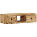 Dulap TV montat pe perete 100x32x25 cm lemn masiv Mango brut - WALTI WALTI