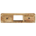 Dulap TV montat pe perete 100x32x25 cm lemn masiv Mango brut - WALTI WALTI