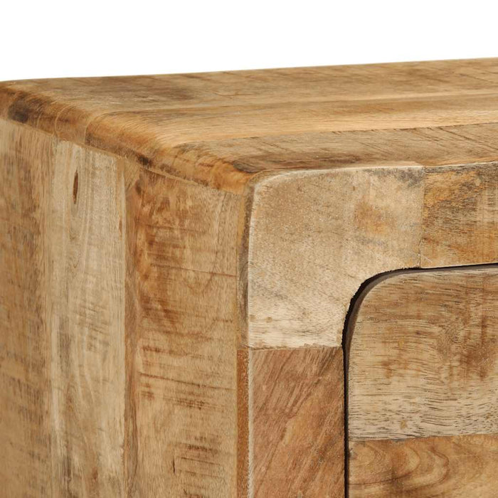 Dulap TV montat pe perete 100x32x25 cm lemn masiv Mango brut - WALTI WALTI