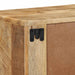 Dulap TV montat pe perete 100x32x25 cm lemn masiv Mango brut - WALTI WALTI