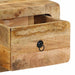 Dulap TV montat pe perete 100x32x25 cm lemn masiv Mango brut - WALTI WALTI