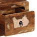 Dulap TV montat pe perete 100x32x25 cm, lemn masiv reciclat - WALTI WALTI