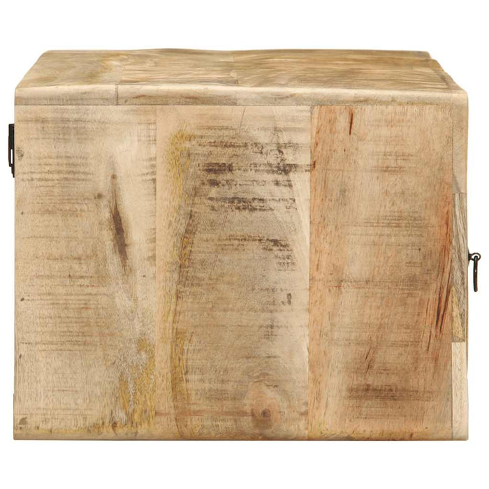 Dulap TV montat pe perete 100x32x25 cm lemn masiv Mango brut - WALTI WALTI