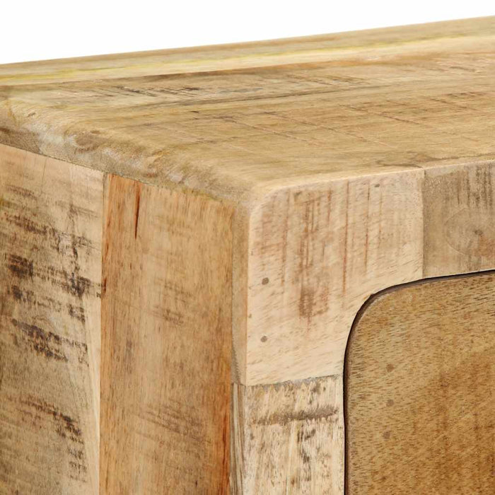 Dulap TV montat pe perete 100x32x25 cm lemn masiv Mango brut - WALTI WALTI