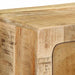 Dulap TV montat pe perete 100x32x25 cm lemn masiv Mango brut - WALTI WALTI