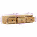 Dulap TV montat pe perete 100x32x25 cm lemn masiv Mango brut - WALTI WALTI