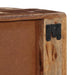 Dulap TV montat pe perete 100x32x25 cm, lemn masiv reciclat - WALTI WALTI