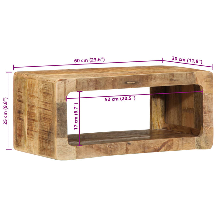Cabinet TV cu raft Maro 60 x 30 x 25 cm Lemn masiv de mango WALTI