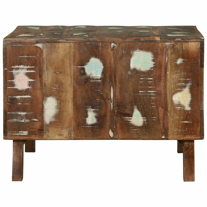 Masă de cafea Multicolour 50 x 50 x 35 cm Lemn masiv reciclat - WALTI WALTI