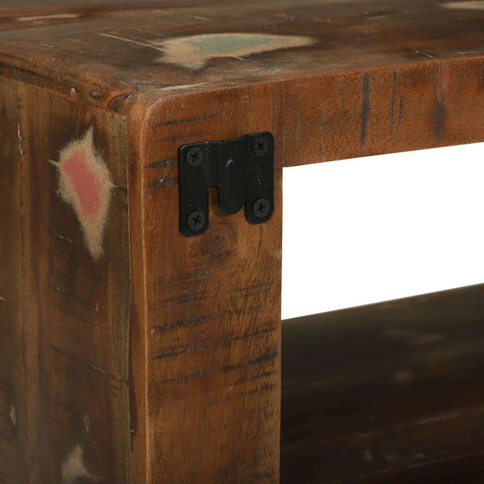 Cabinet TV Multicolour 80 x 30 x 25 cm Lemn masiv recuperat - WALTI WALTI