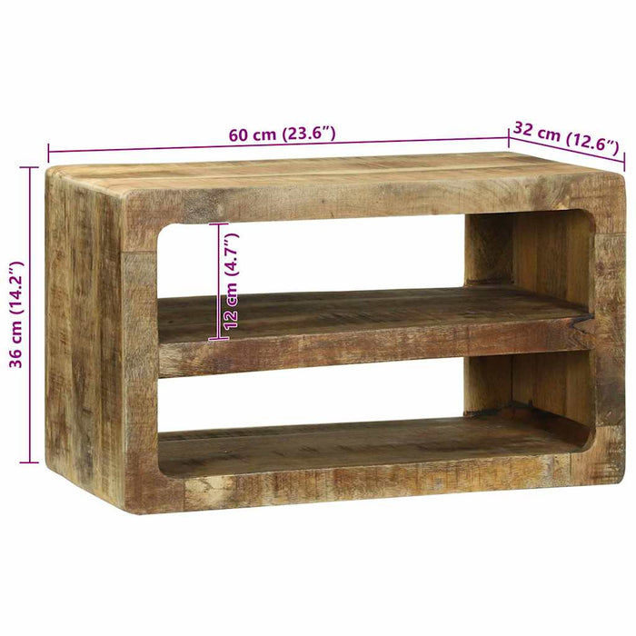 Cabinet TV cu raft Maro 60 x 32 x 36 cm Lemn masiv de mango - WALTI WALTI