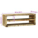 Cabinet TV cu raft Maro 100 x 32 x 36 cm Lemn masiv de mango - WALTI WALTI