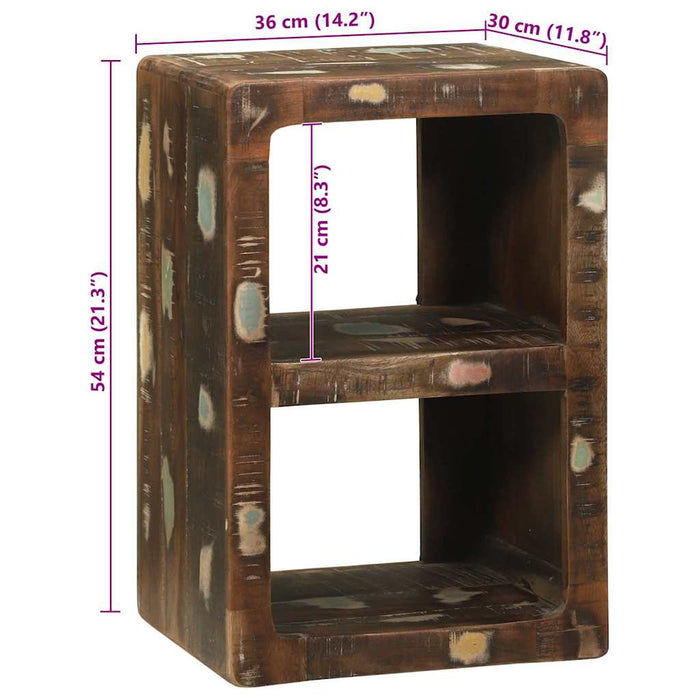 Cabinet TV Multicolour 36 x 30 x 54 cm Lemn masiv recuperat - WALTI WALTI