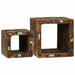 Unitate TV cu raft 2 pcs Multicolour Lemn masiv reciclat - WALTI WALTI