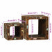 Unitate TV cu raft 2 pcs Multicolour Lemn masiv reciclat - WALTI WALTI