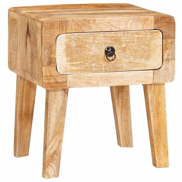 Mese de capăt cu ușă Maro 40 x 32 x 46 cm Lemn masiv de mango - WALTI WALTI