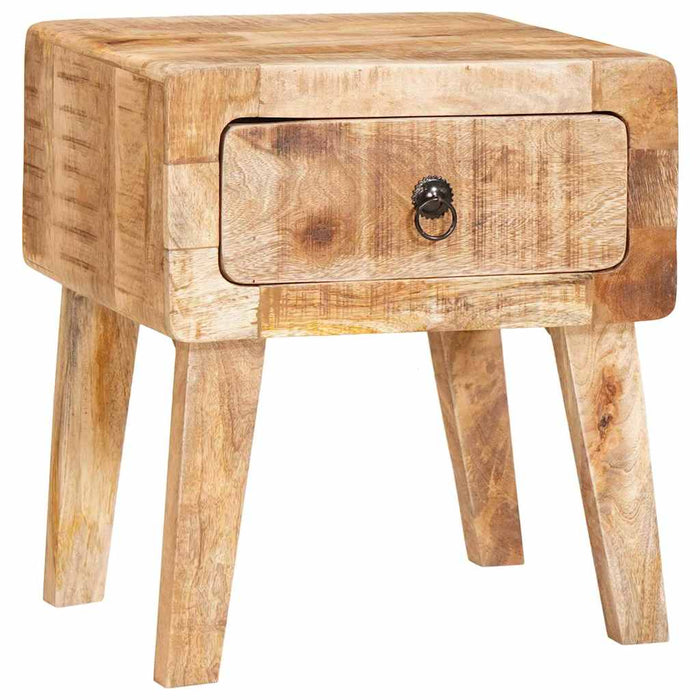 Mese de capăt cu ușă Maro 40 x 32 x 46 cm Lemn masiv de mango - WALTI WALTI