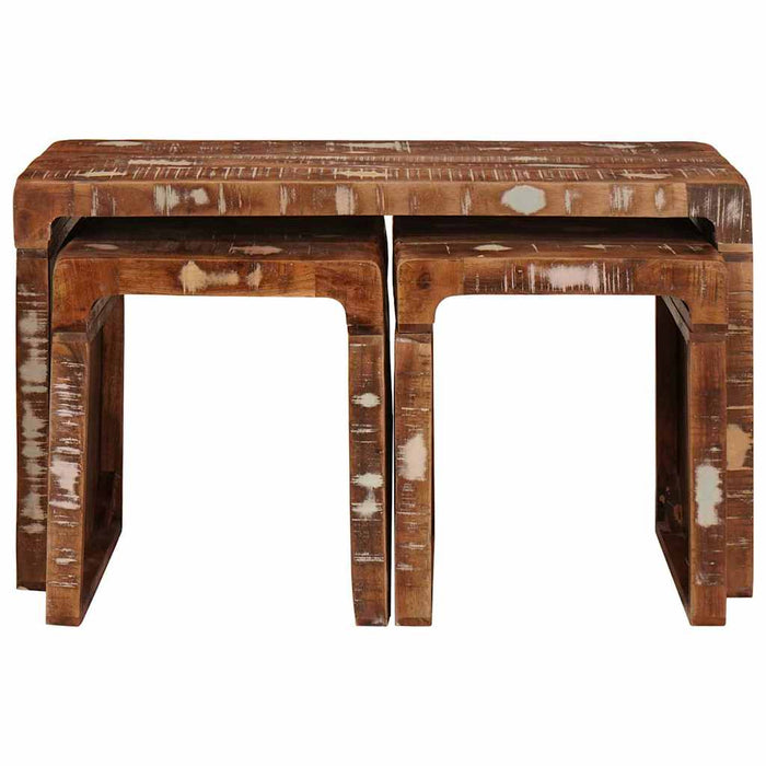 Mese în cuiburi Lemn masiv reciclat - WALTI WALTI