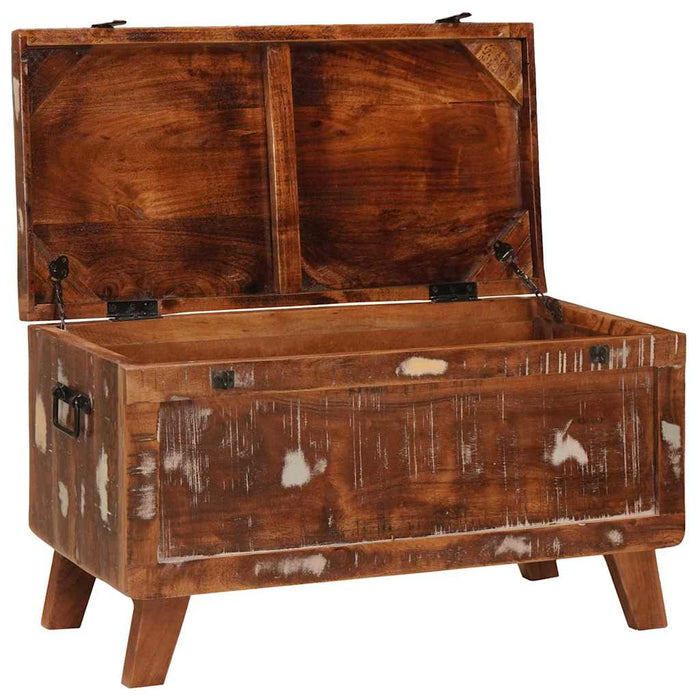 Cutie de depozitare 70 x 35 x 40 cm Lemn masiv reciclat - WALTI WALTI