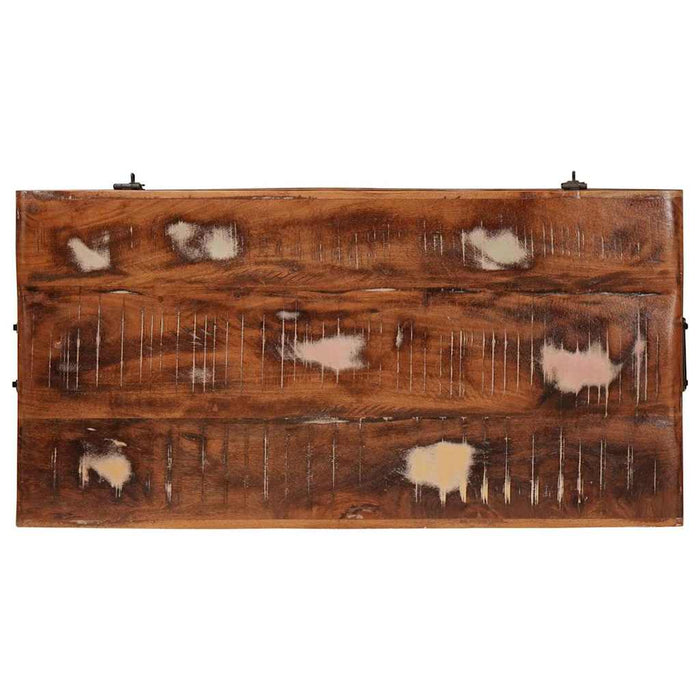 Cutie de depozitare 70 x 35 x 40 cm Lemn masiv reciclat - WALTI WALTI