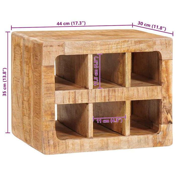 Raft pentru vin Maro 44 x 30 x 35 cm Lemn masiv de mango - WALTI WALTI