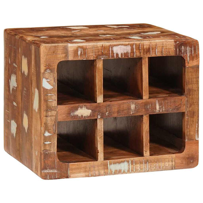 Raft pentru vin Maro 44 x 30 x 35 cm Lemn reciclat masiv - WALTI WALTI