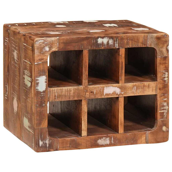 Raft pentru vin Maro 44 x 30 x 35 cm Lemn reciclat masiv - WALTI WALTI