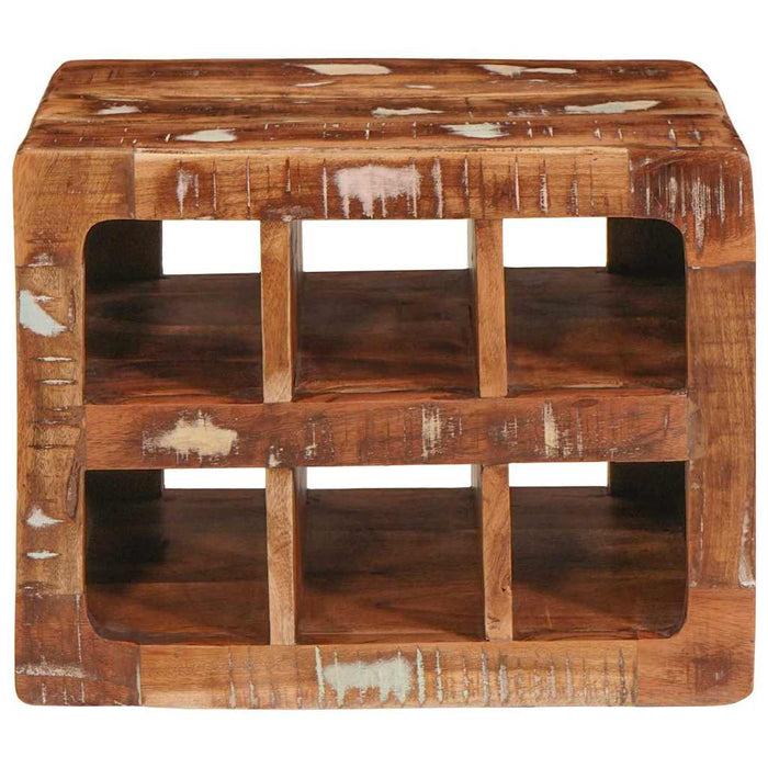 Raft pentru vin Maro 44 x 30 x 35 cm Lemn reciclat masiv - WALTI WALTI