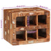 Raft pentru vin Maro 44 x 30 x 35 cm Lemn reciclat masiv - WALTI WALTI
