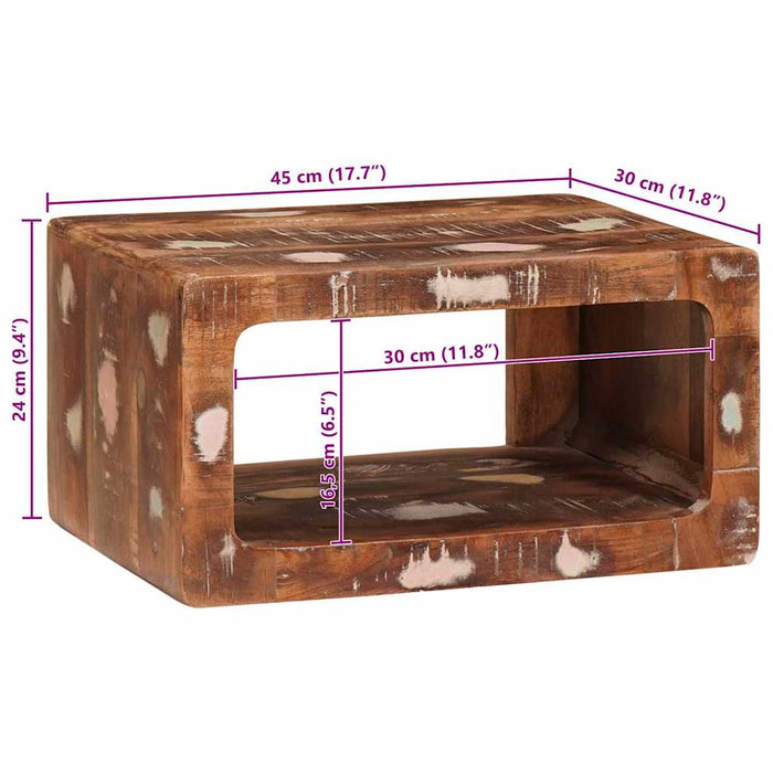 Noptieră Maro 45 x 30 x 24 cm Lemn recuperat masiv - WALTI WALTI
