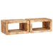Noptieră 2 pcs Maro 45 x 30 x 24 cm Lemn de mango solid - WALTI WALTI