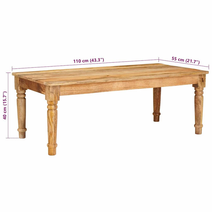 Masă de cafea Maro 110 x 55 x 40 cm Lemn de mango solid - WALTI WALTI