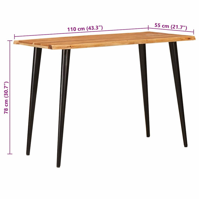 Mese de sufragerie Maro și negru 110 x 55 x 78 cm - WALTI WALTI