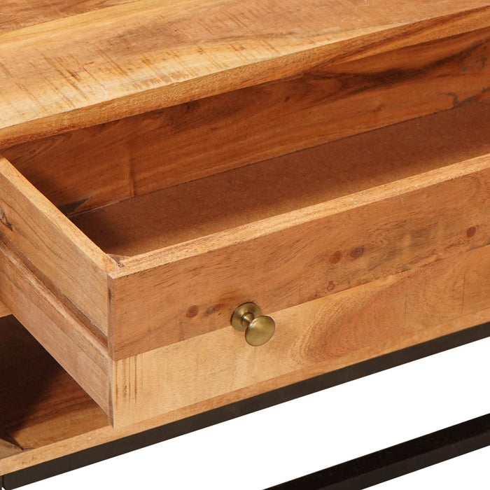 Cabinet TV natural 110 x 30 x 44 cm Lemn Solid de Acacia - WALTI WALTI