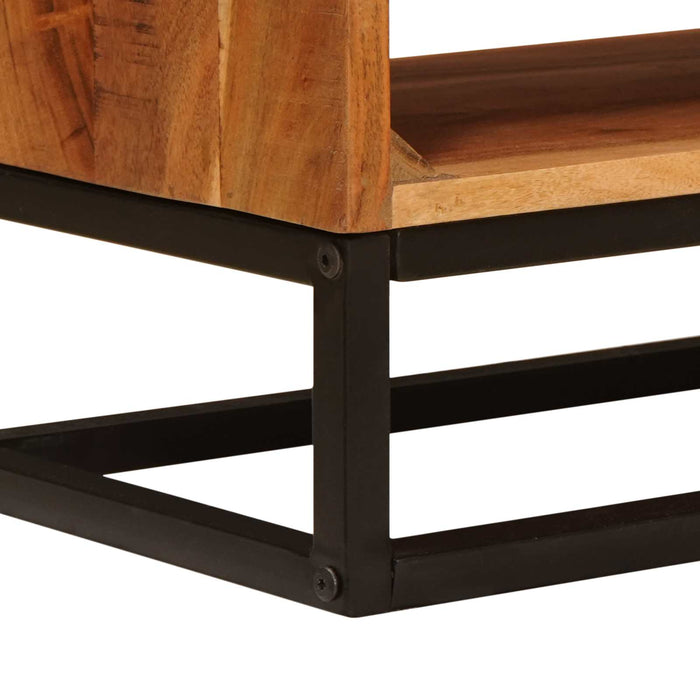 Cabinet TV natural 110 x 30 x 44 cm Lemn Solid de Acacia - WALTI WALTI