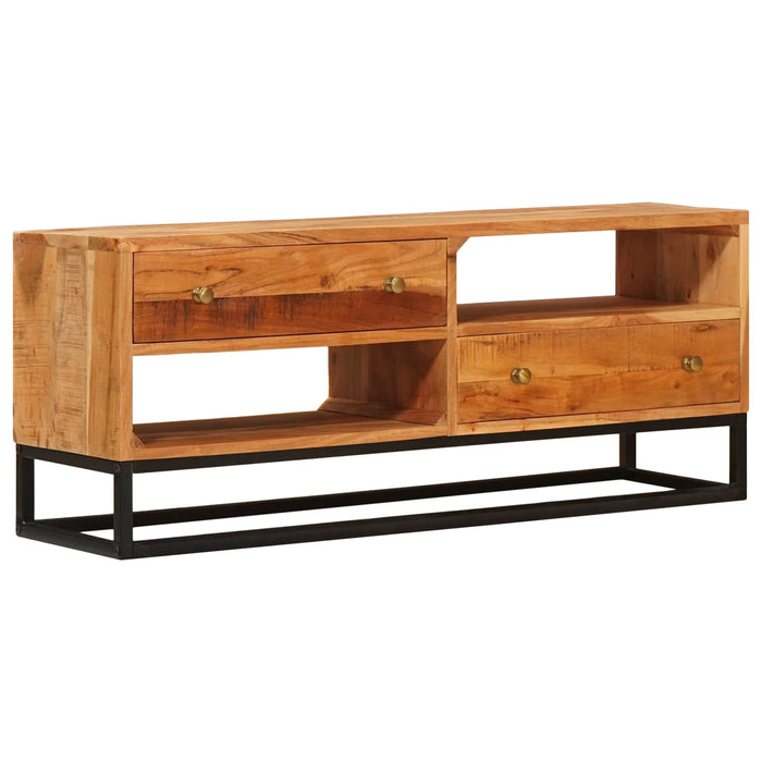 Cabinet TV natural 110 x 30 x 44 cm Lemn Solid de Acacia - WALTI WALTI