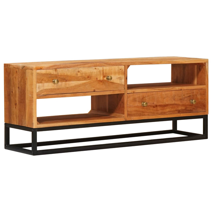 Cabinet TV natural 110 x 30 x 44 cm Lemn Solid de Acacia - WALTI WALTI