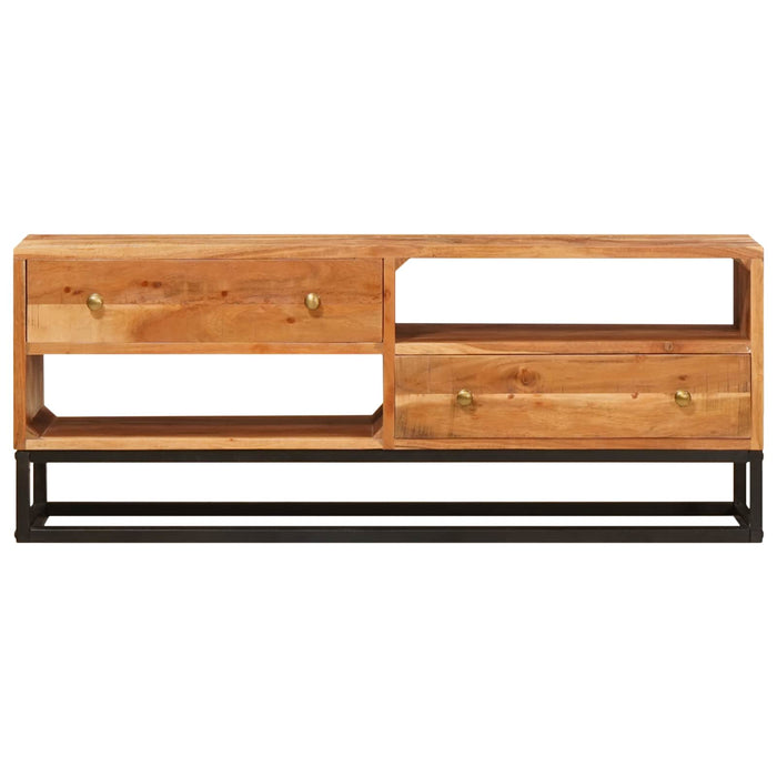 Cabinet TV natural 110 x 30 x 44 cm Lemn Solid de Acacia - WALTI WALTI