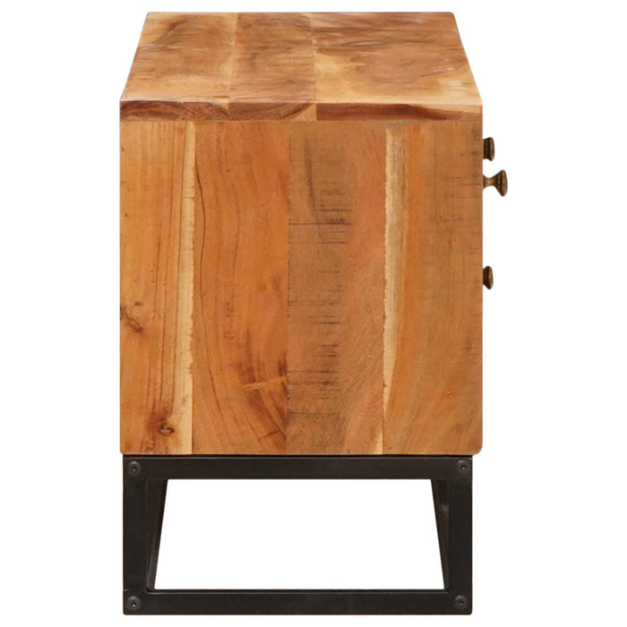 Cabinet TV natural 110 x 30 x 44 cm Lemn Solid de Acacia - WALTI WALTI